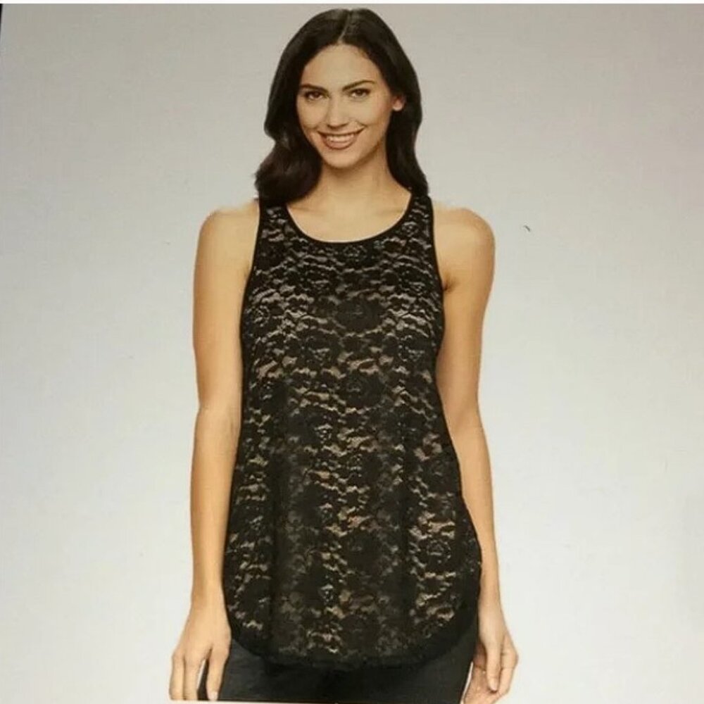 APT. 9 Lace Front Sleeveless Top